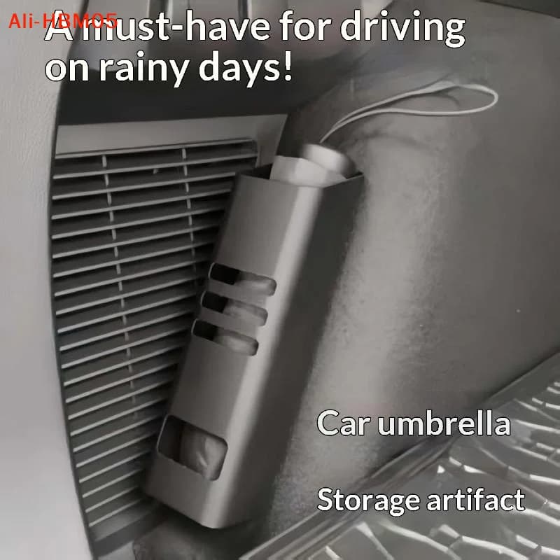 (HB05)Car Boot Umbrella Holder Vehicle Storage Bucket In-Car Storage Box Door-Mounted Household Storage Rack Universal Fit