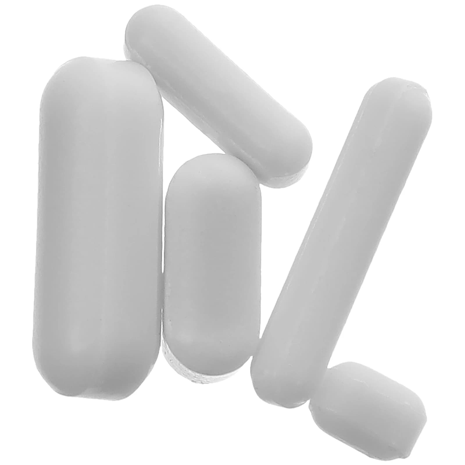 5 piece cylindrical magnetic stirring bars Laboratory chemical resistant agitation bars friction reduction Practical simple mixing rods