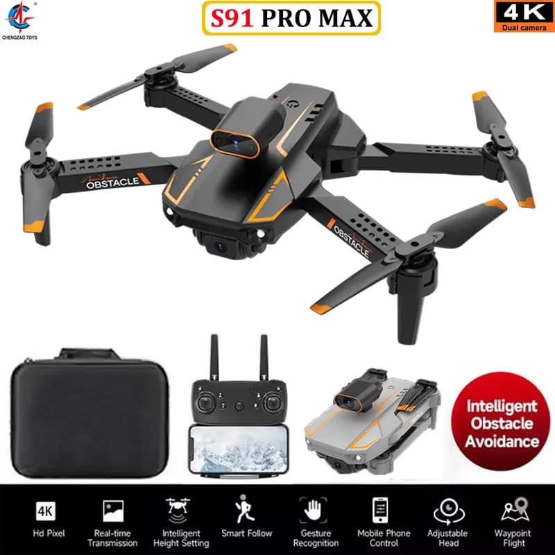 Nuovo S91 Drone 5G GPS FPV WIFI 4K Professione Evitamento Ostacoli 480P HD Doppia Fotocamera RC Quadcopter Elicottero Giocattoli Regali Per I Bambini