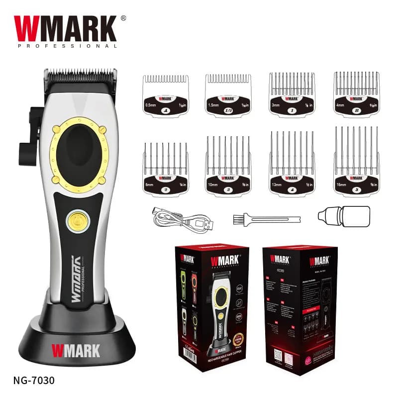 WMARK NG-7030 new haircut head oil haircut electric hot sale base charging hairdresser