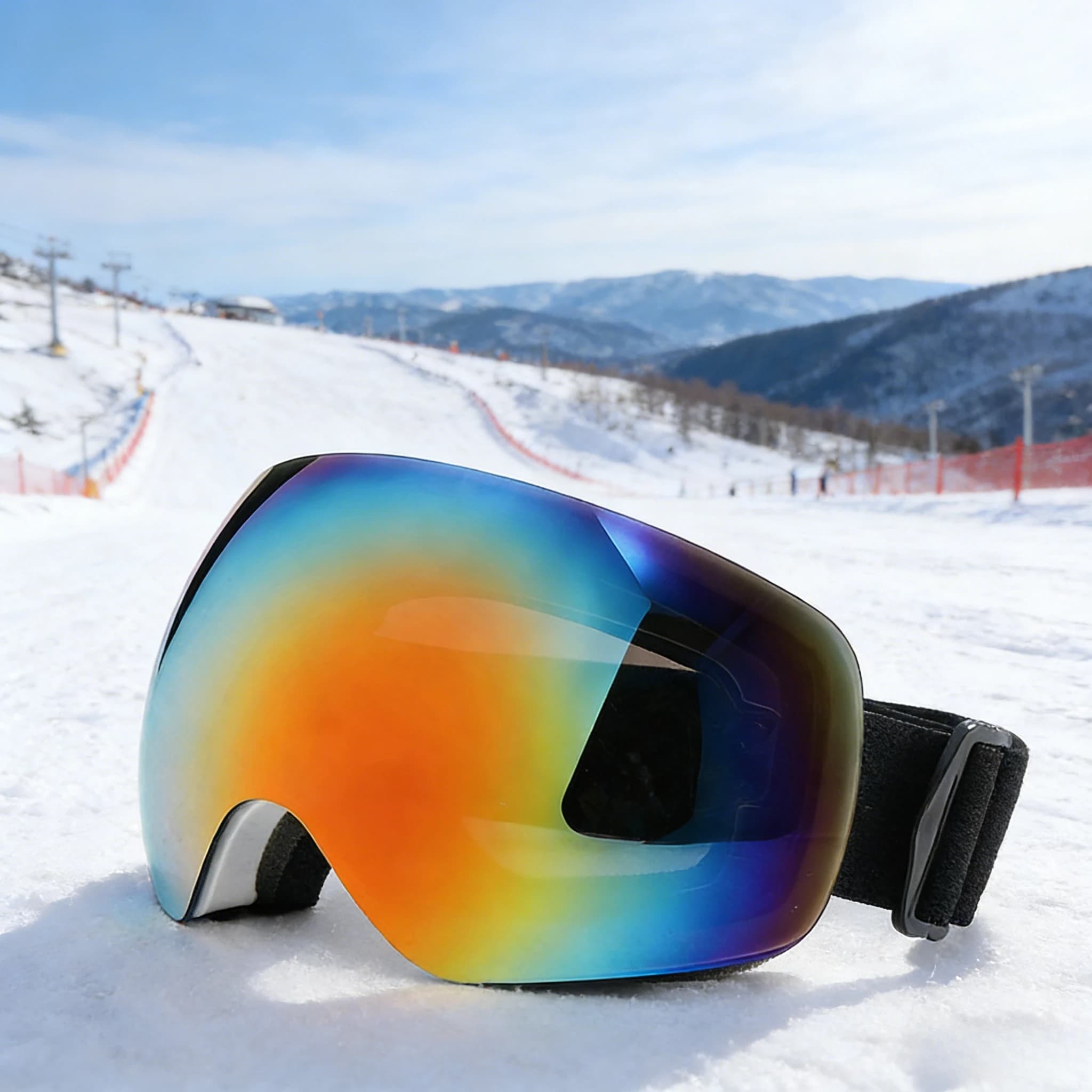 Occhiali da Sci Antiappannamento UV400 - Lente Sferica Grande per Uomini e Donne nelle Sport Invernali sulla Neve