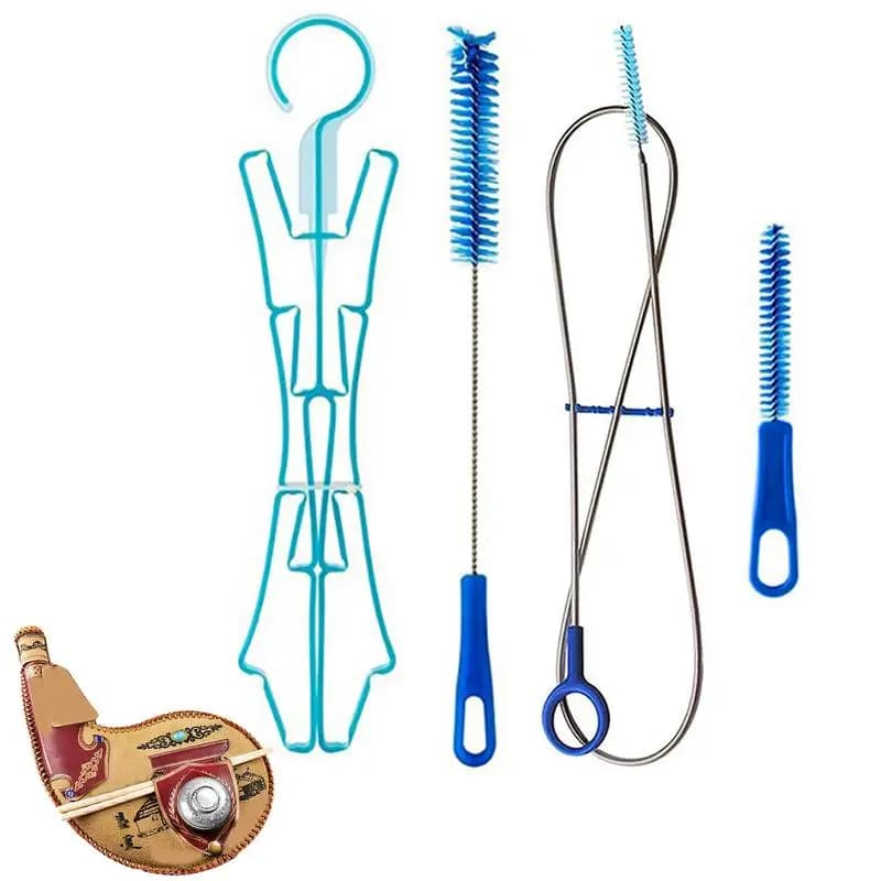 4in1 water bladder cleaning kit Cleaner for hydration package Camping water bag brush for house Cycling Camping Backpack Clean tool