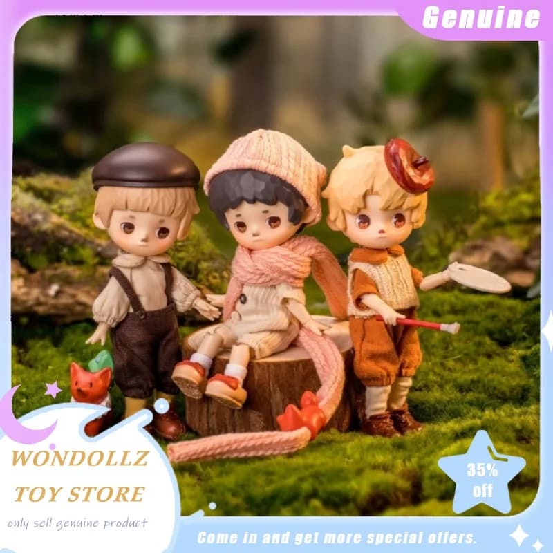 Genuino Penny Box Little Painter e Little Witch Series Bjd Blind Box Kawaii Action Figure Desktop Ornament Giocattolo alla moda Regalo