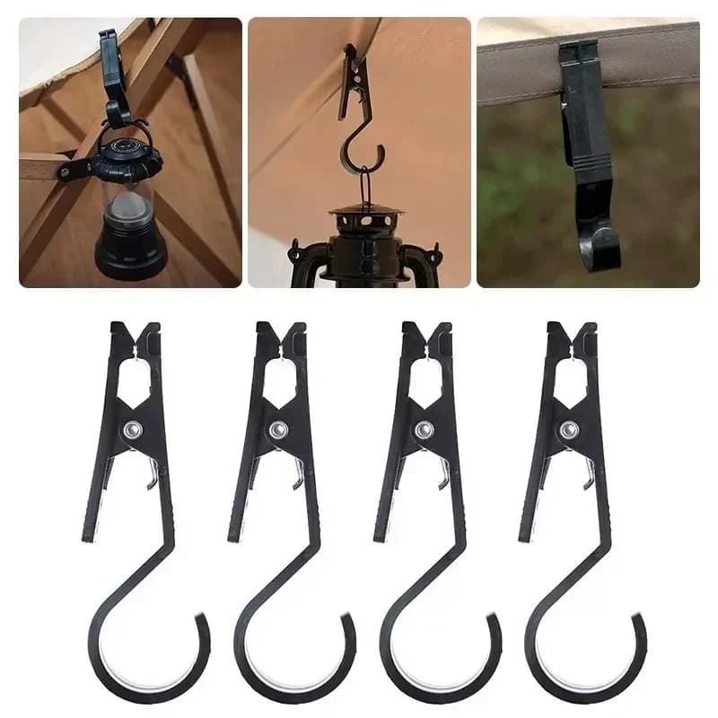 Outdoor Portable Tent Clip - Multifunctional Hooks for Camping and Travel, Curtain Accessories