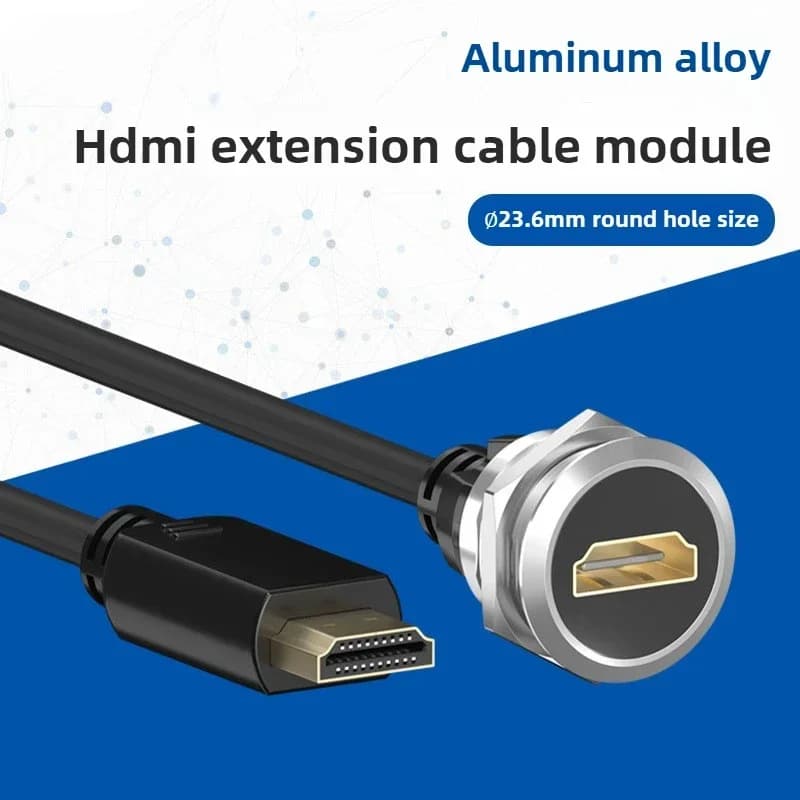 Type C HD extension socket Type D module straight HDMI female to female cable connector 4K female to male 86 panel