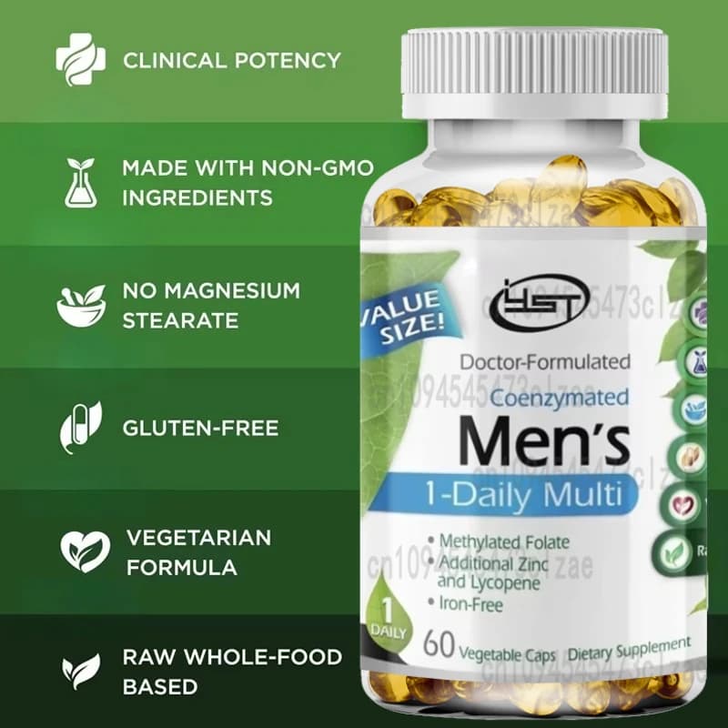 Full capsules for vitamin suplement by man, 60 capsules, help to bone health