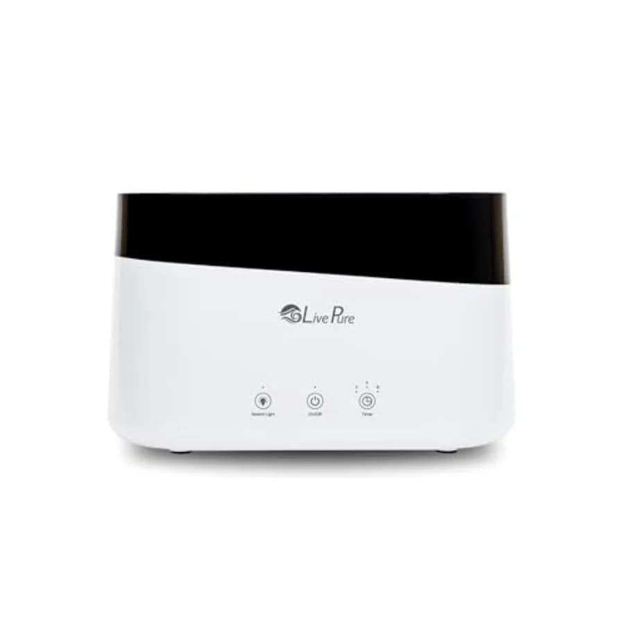 Umidificatore a ultrasuoni LP300HUM Aqua Flame Cool Mist, piccolo umidificatore per piante da interno con diffusore di oli essenziali, essenziale per il dormitorio.
