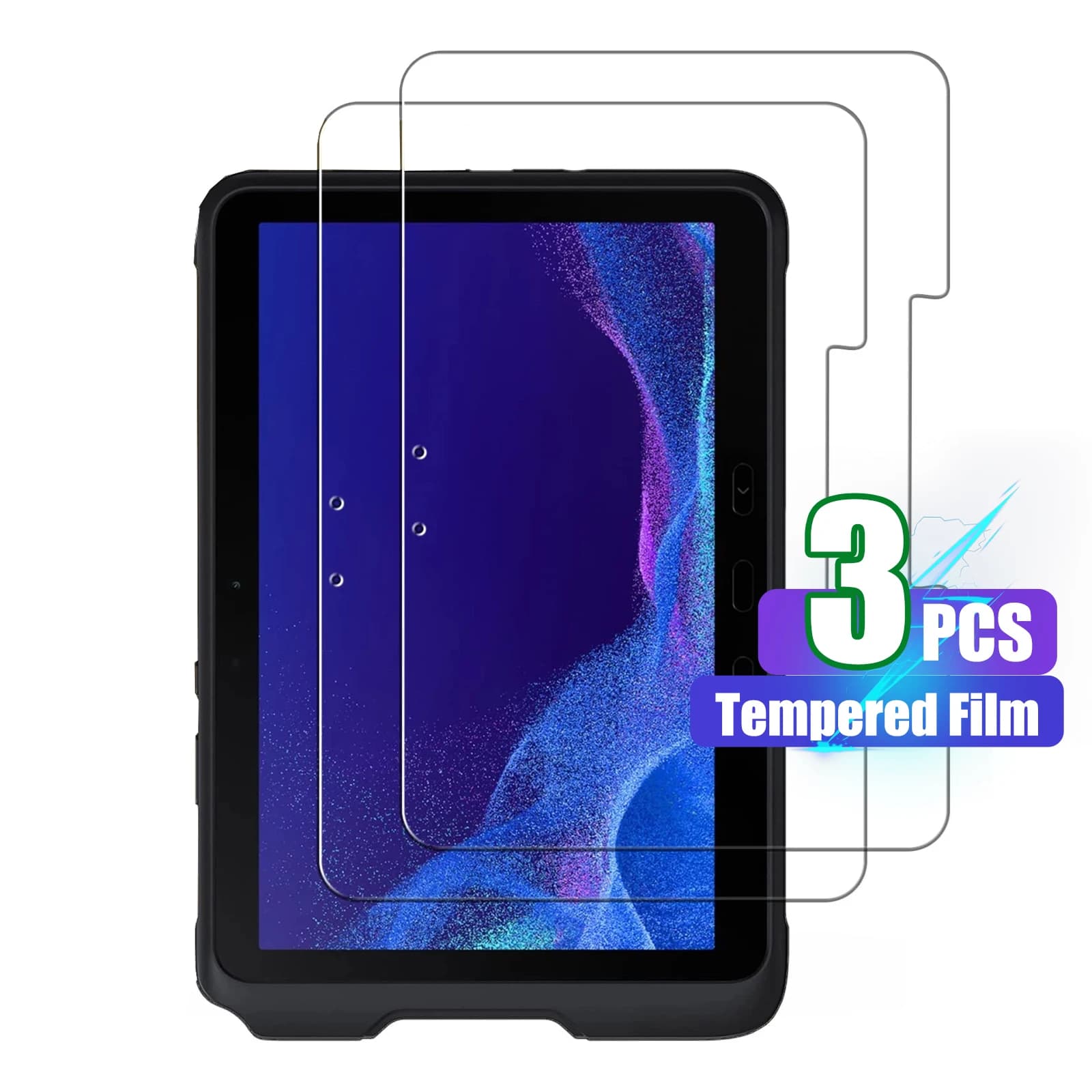 Pellicola salvaschermo per Samsung Galaxy Tab Active4 Pro 2022 Galaxy Tab Active Pro 2019 10.1 pollici vetro temperato durezza 9H