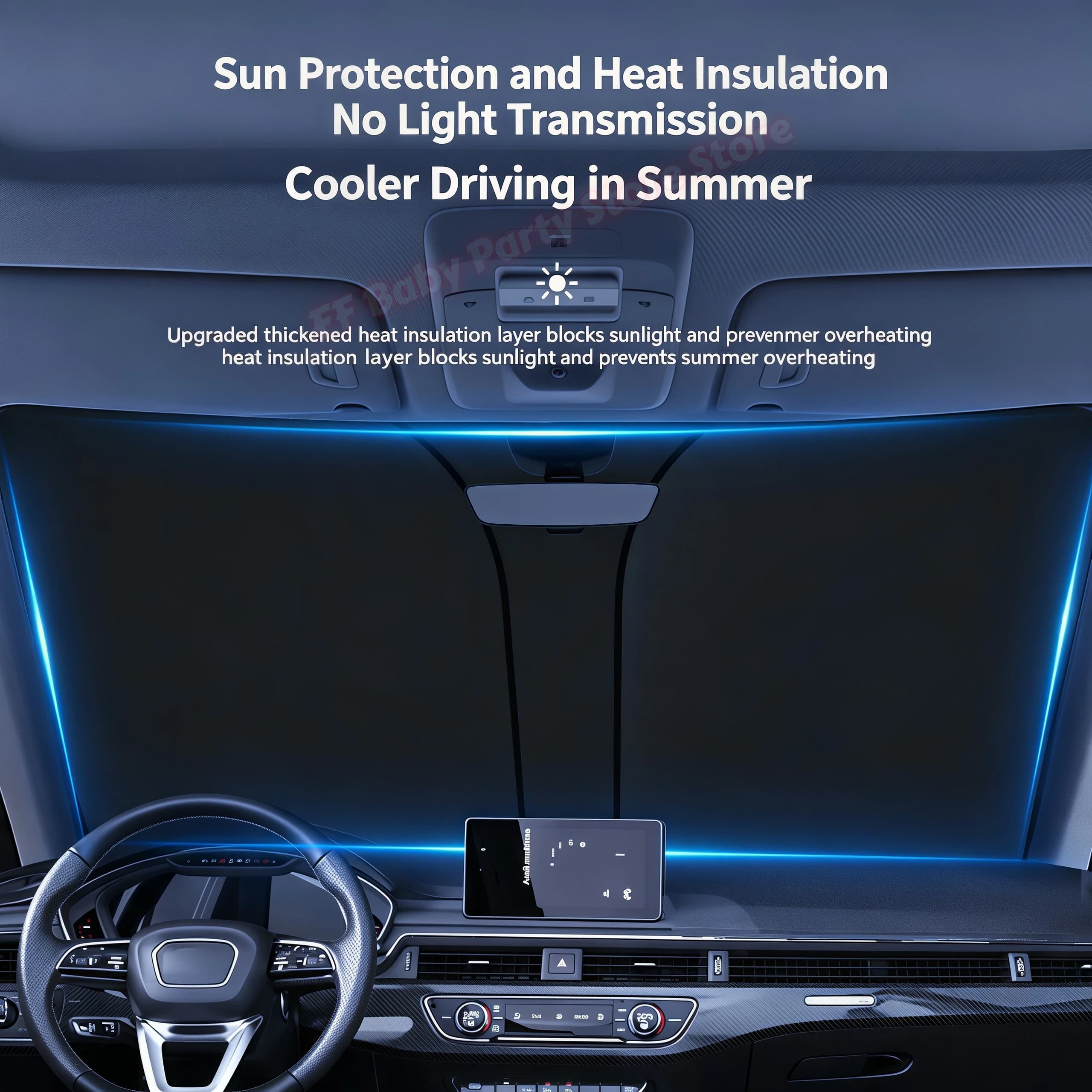Car sunshade Car Windshield Sun Shade Cover Foldable Front Window Sun Visor Blocks UV Refletive Car Parasol Sunshade Protector