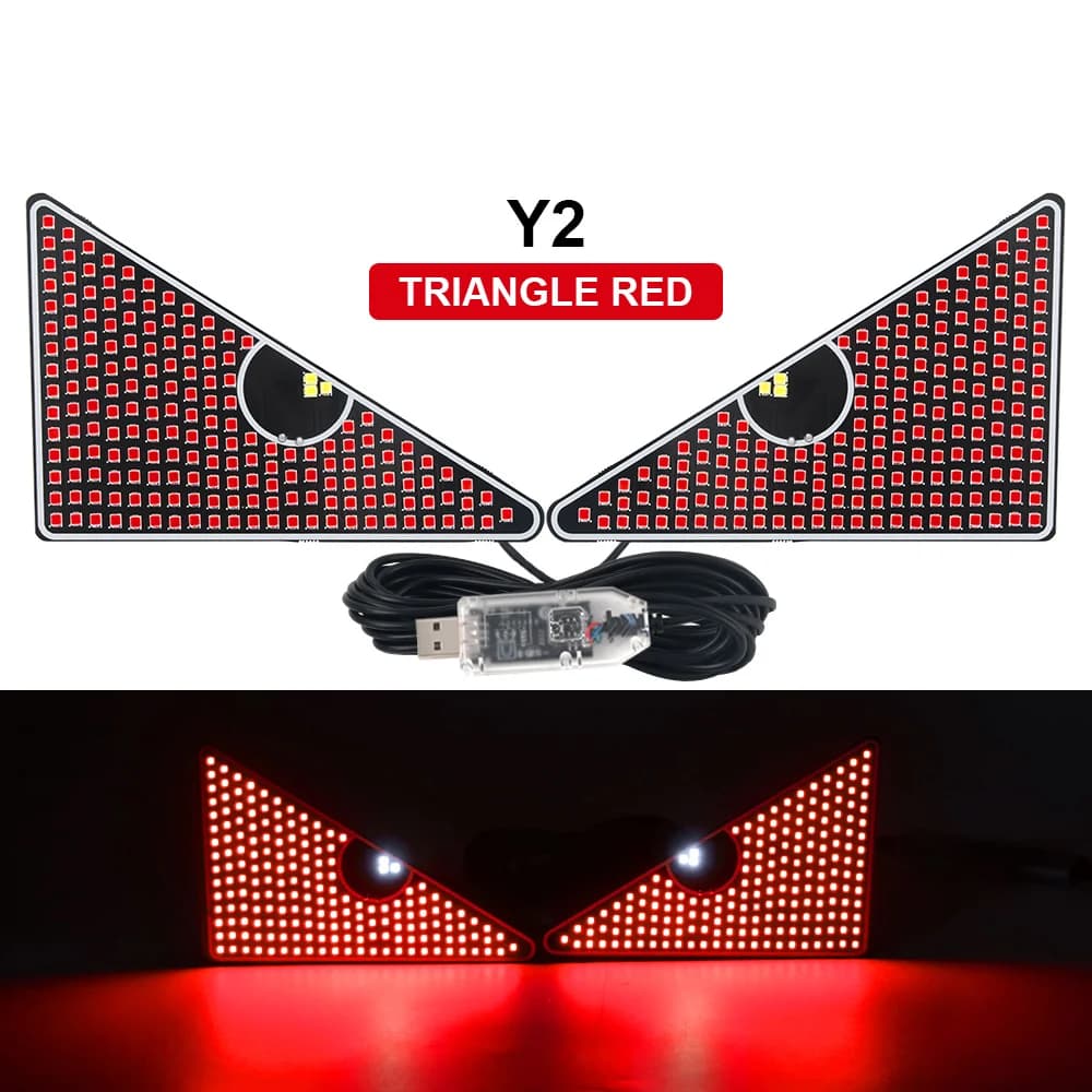 Nuovo faro per auto LED Devil Eyes da 2 pezzi con mini lente per proiettore indicatori di direzione luci automobilistiche