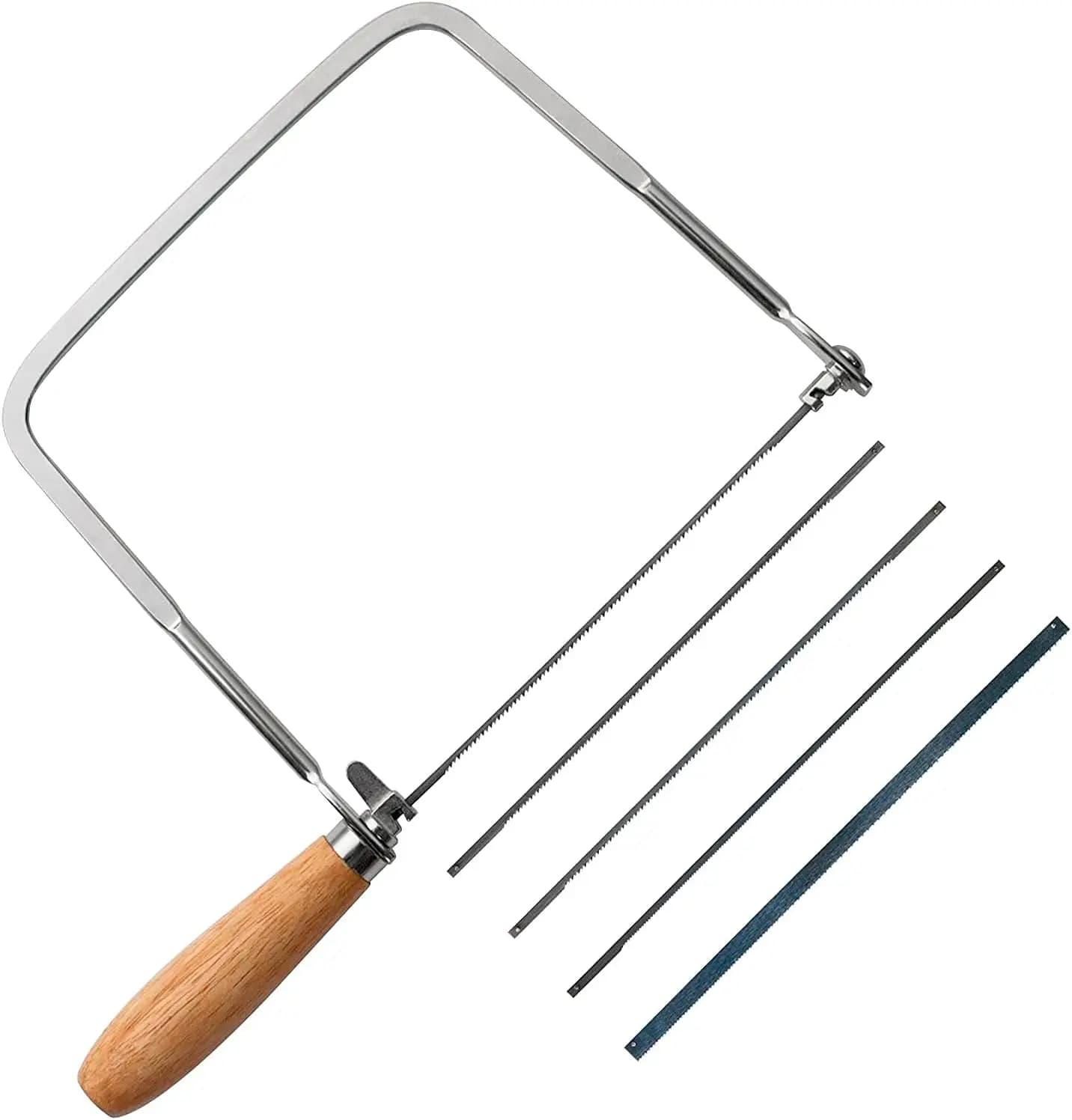 Hand Saw Blades Set with 5 Blade Cutting Blades, Plastic and Metal - Versatile Tools Kit