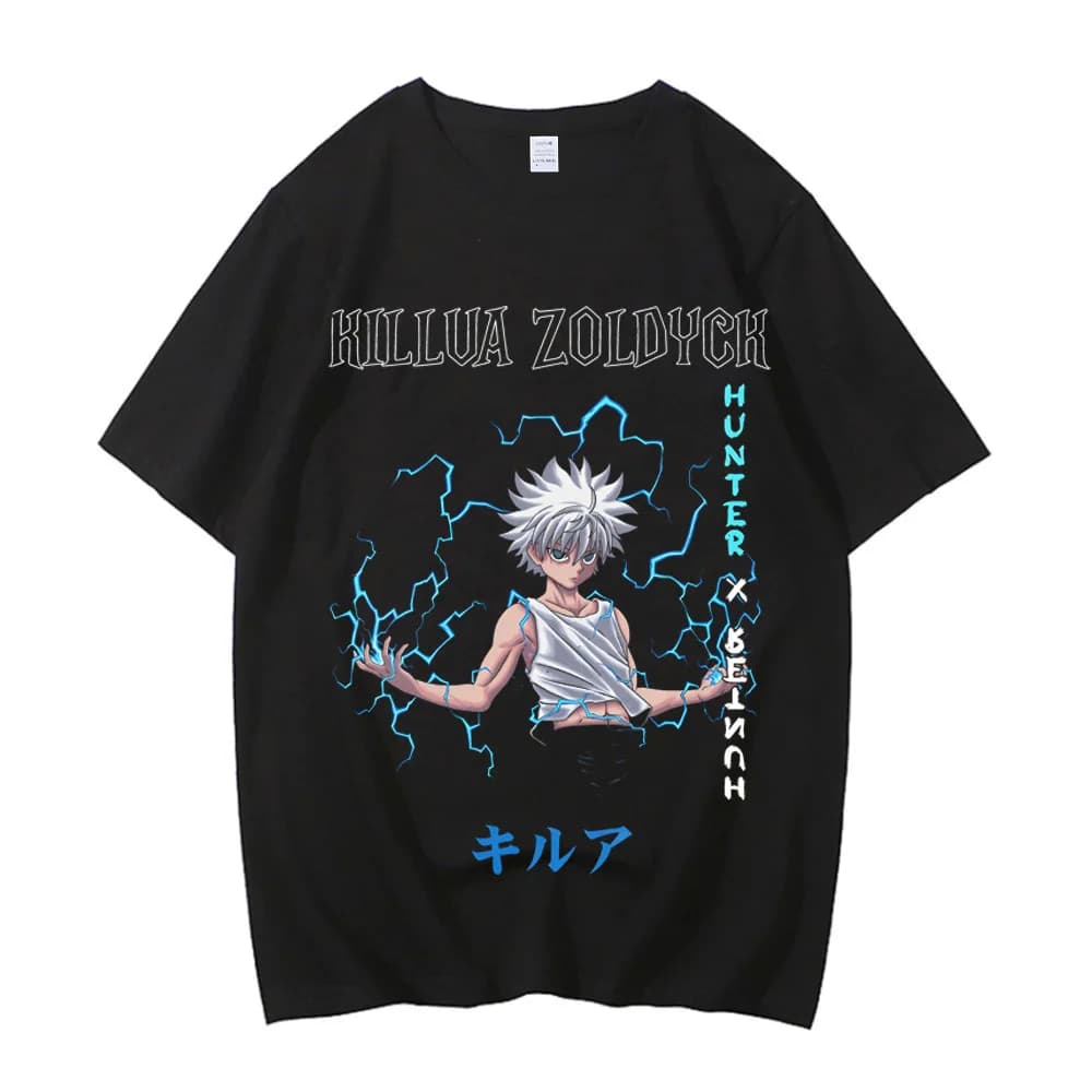 Hunter x Hunter cotton men Pop Culture Psychedelic graphic University Gothic streetwear 2000s Classic anime Breathable Graphic
