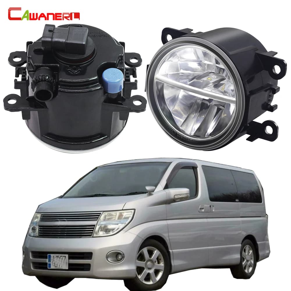 2X30W LED Gruppo fendinebbia per Nissan ELgrand E51 2004-2010 Auto Nebbia esterna Lampada di marcia diurna DRL H11 Styling