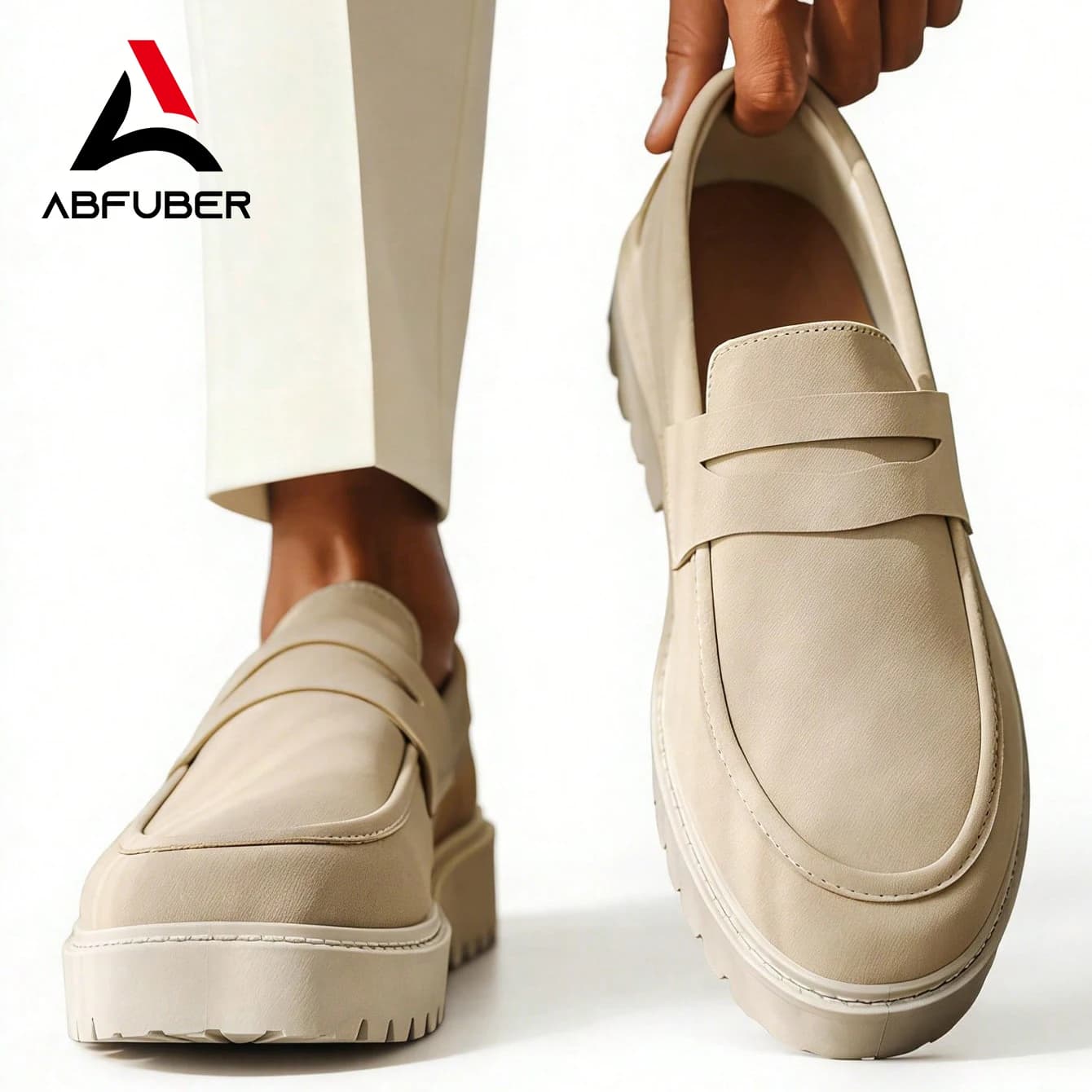 Nuove Scarpe Casual da Uomo di Design, Mocassini Slip-On Comodi per il Lavoro, Sneakers alla Moda in Pelle Scamosciata Stile Preppy