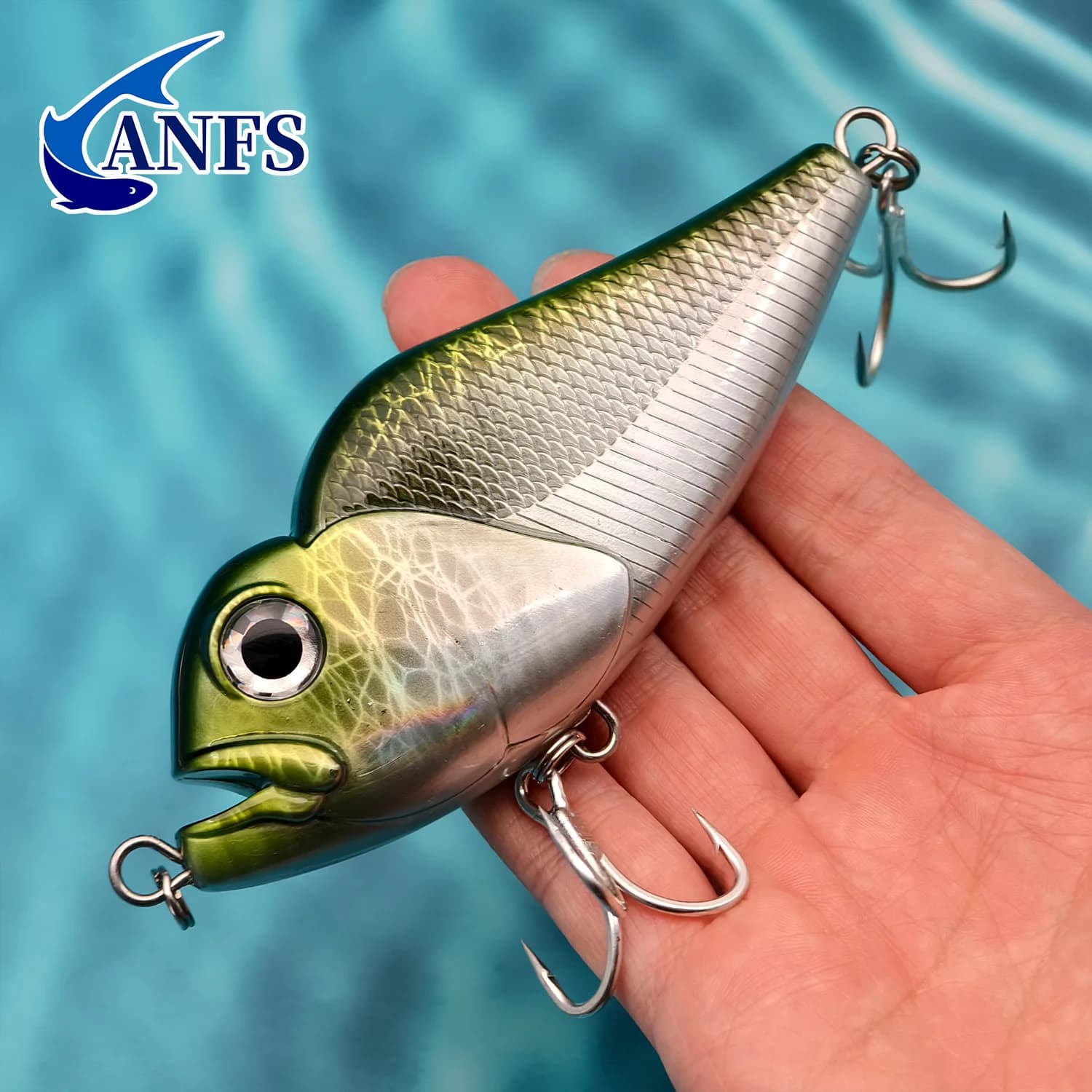 ANFS Big Artificial Bait 13.5cm/5.3in-Swimming Bait, Slowing Sinking Jerk Bait, ABS Fishing Lures for Bass, Pike