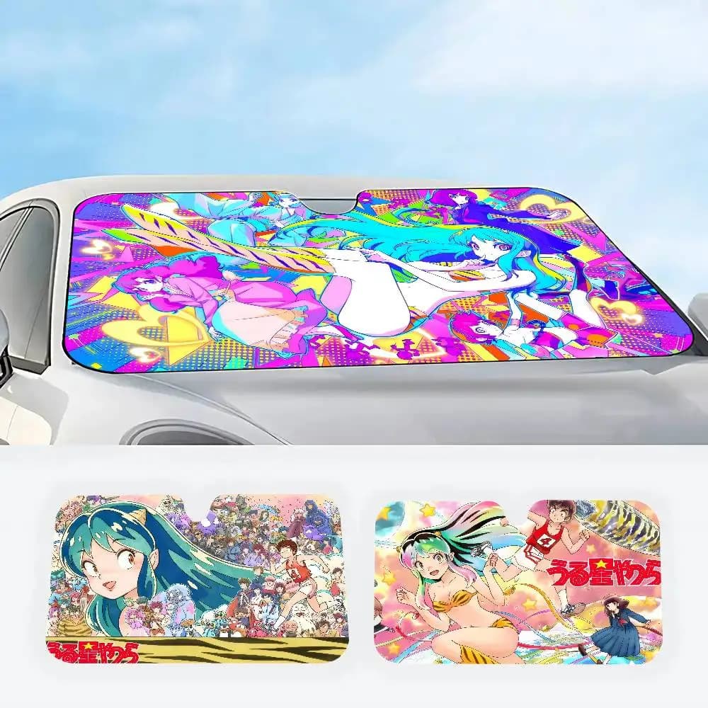 Parasole per Auto Anime U-Urusei Y-Yatsura, Copertura per Parabrezza Anteriore, Protezione per Finestrini Auto, Visiera per Uomo e Donna, SUV, Camion