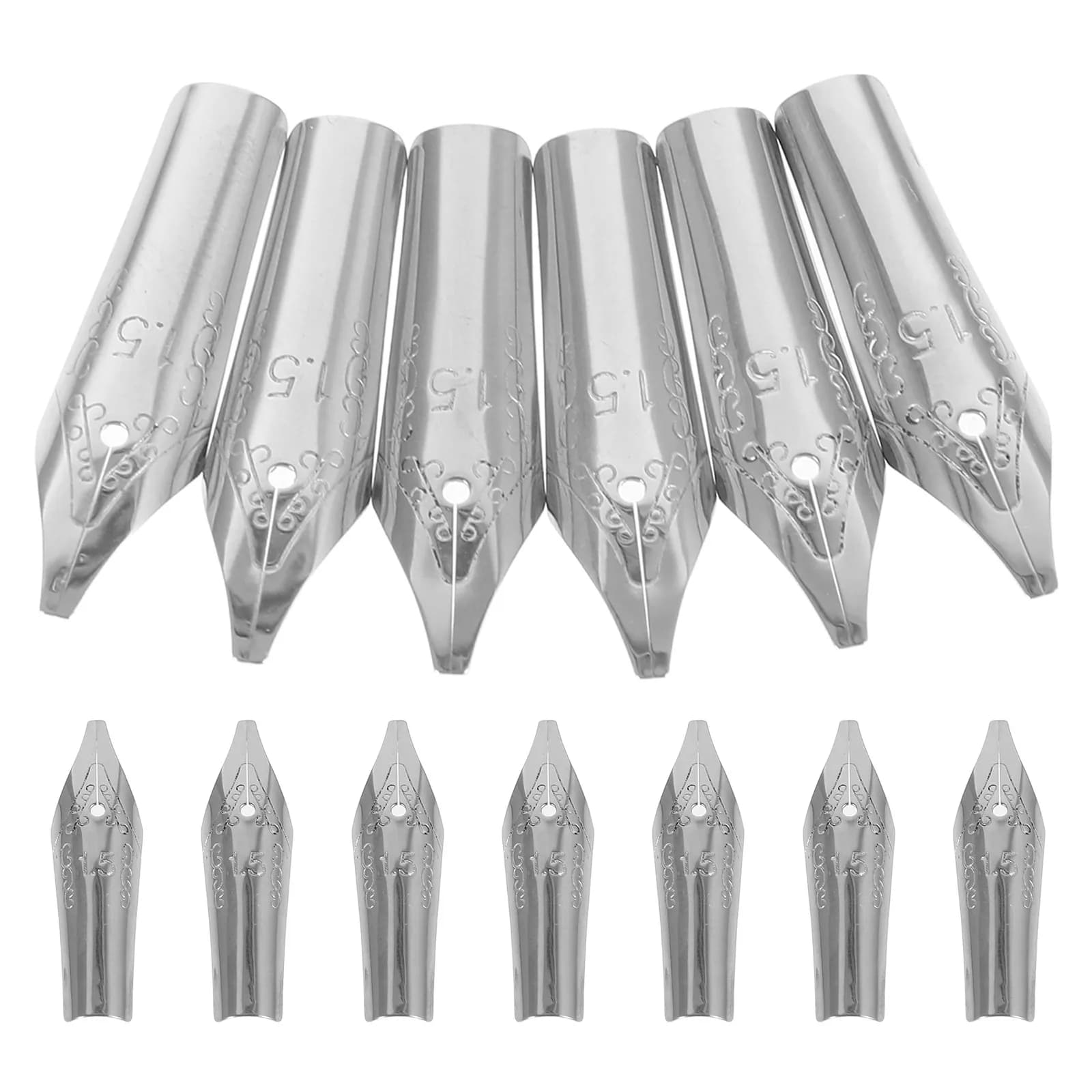 20Pcs Exquisite Stainless Steel Fountain Pen Nibs for Smooth Writing and Artistic Creation Ideal Gift Fountain Pen Nibs