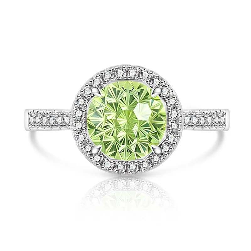 Anello in Argento Sterling 925 di Lusso Leggero, Taglio Millennium Brillante, Taglio Dahlia, Taglio Princess, Taglio Rotondo, Regalo Anniversario