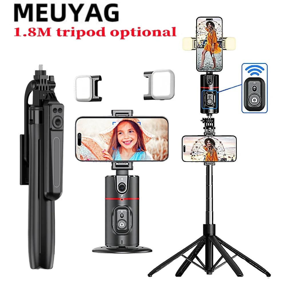 MEUYAG 2025 360 Rotazione Stabilizzatore Gimbal Wireless Bluetooth Selfie Stick Treppiede Per iPhone Smartphone Fotografia dal vivo