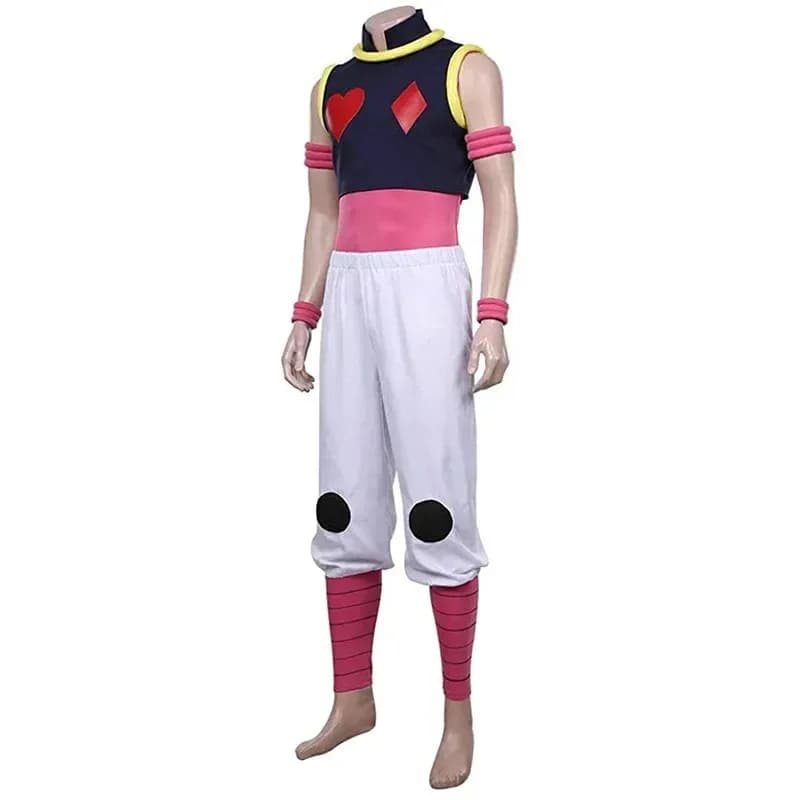 Anime × HUNTER Uniforme Gilet Pantaloni Abiti Killua Zoldyck HIsoka Cosplay Costumesc;8,k'5;h.