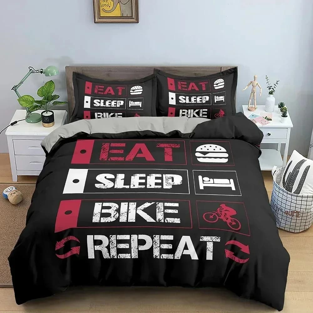 Set Biancheria da Letto Gamepad: Copripiumino, Lenzuolo, Set Letto Stampato, Federe, Piumone per Letto Matrimoniale, Queen, King Size, Camera da Letto