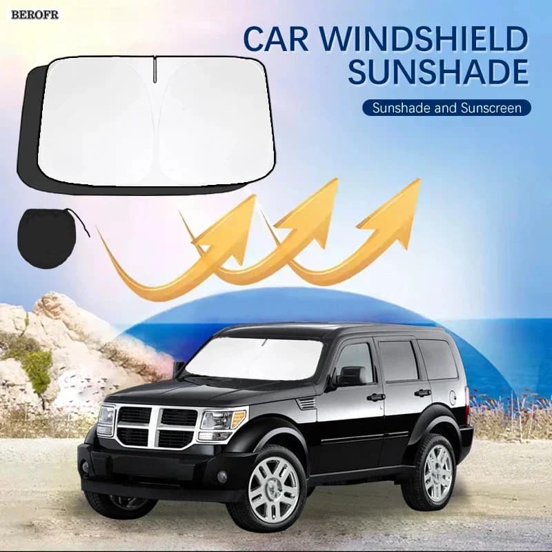 Car Windshield Sun Shade Covers Front Window Sunscreen UV Parasol For Dodge Nitro RT SLT Summer Car Accessories