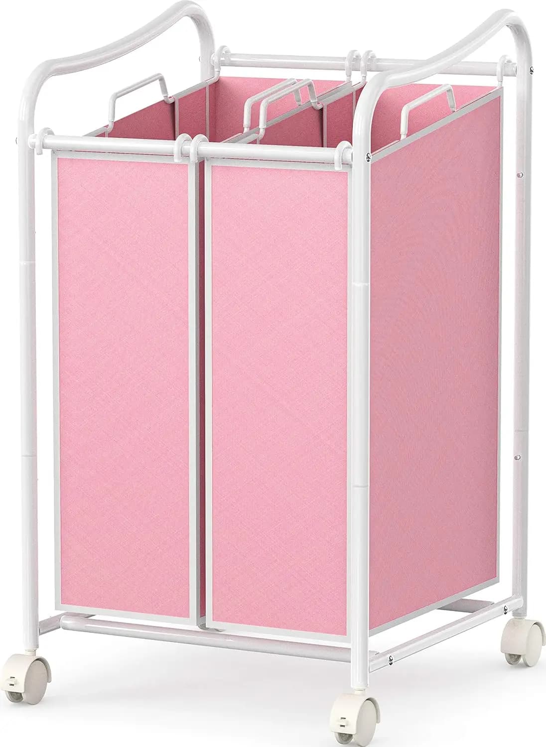 2-bag whitewasher trolley with lockable wheels and removable bags for the Home Organization