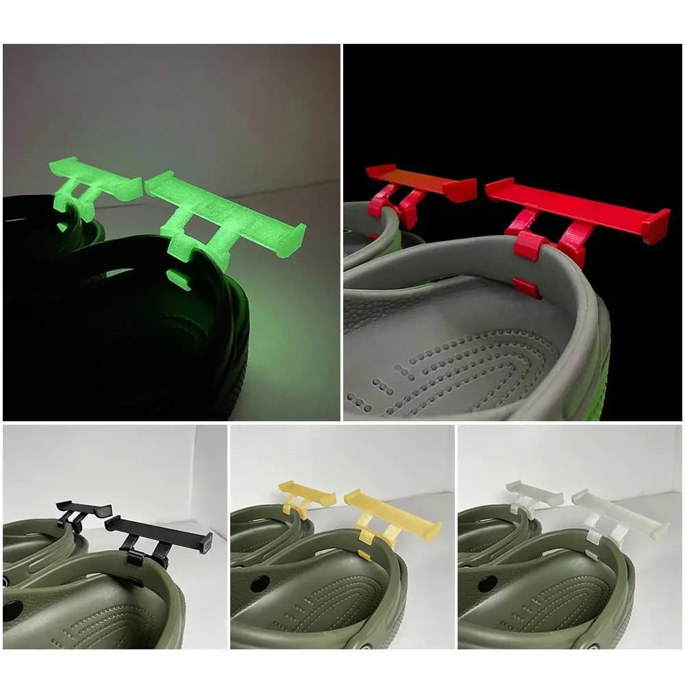 2 pezzi decorazioni per sandali zoccoli sandali Croc Cave Slipper Tail Decoration Charm Buckle Shoe Decoration Clips scarpe fibbia Clip