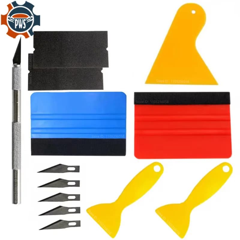 PWS Car Tools Wrap Film Wall decal Tool for wrapping Vehicle Vinyl wrapping Tool set for window color tools Help tool for cutting window color