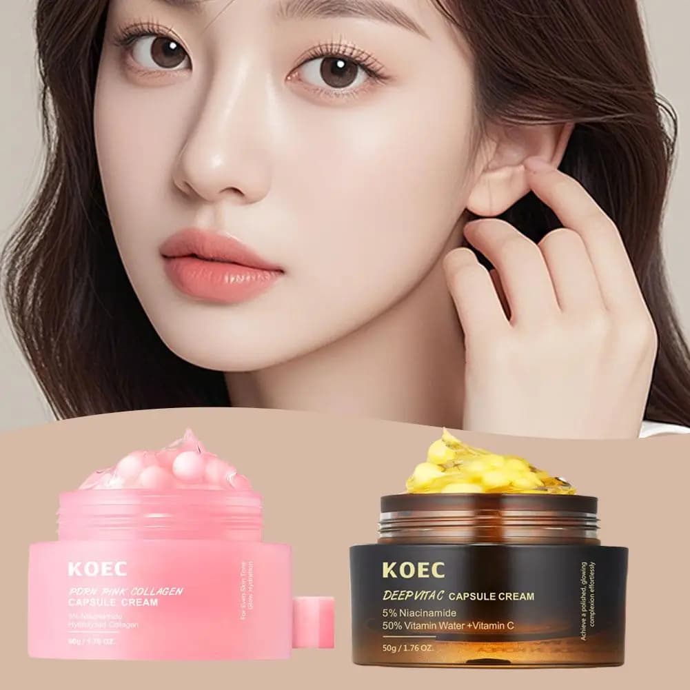 KOEC 50g 5% Niacinamide Gelatin Collagen Hydrating Cream Long Life Antioxidant And Strong Barrier Skin Care