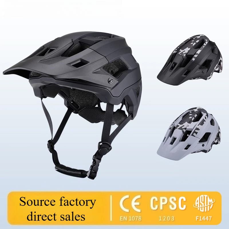 CE-EN1078/CPSC certified mountain bike helmet, lightweight, durable, monocoque, for road cycling safety.
