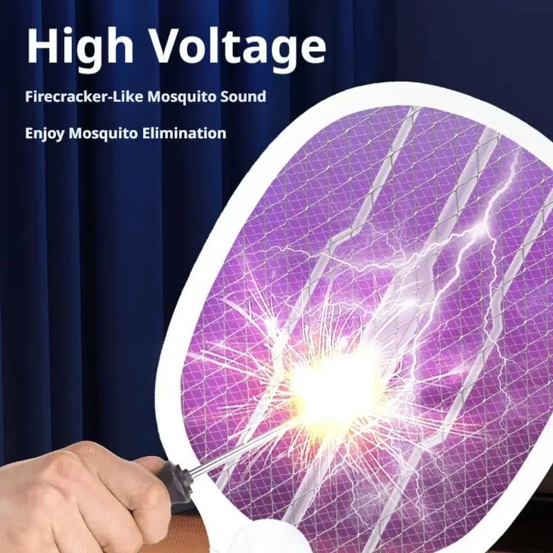 USB Charging Wireless 2-in-1 Mosquito Swatter Home Dormitory Purple Light Mosquito Lure Electric Shock Mosquito Swatter