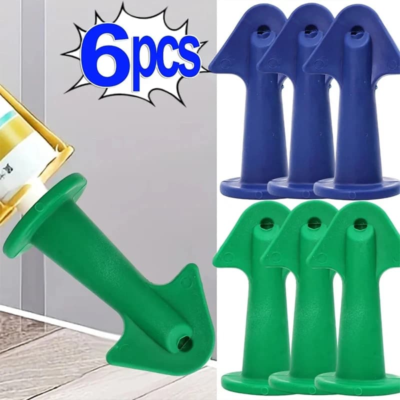 6pcs Silicone Sealant Nozzles Kit Home Improvement Set Grout Tool Multi Functional Sealant Nozzle Scraper Floor Caulking Tools