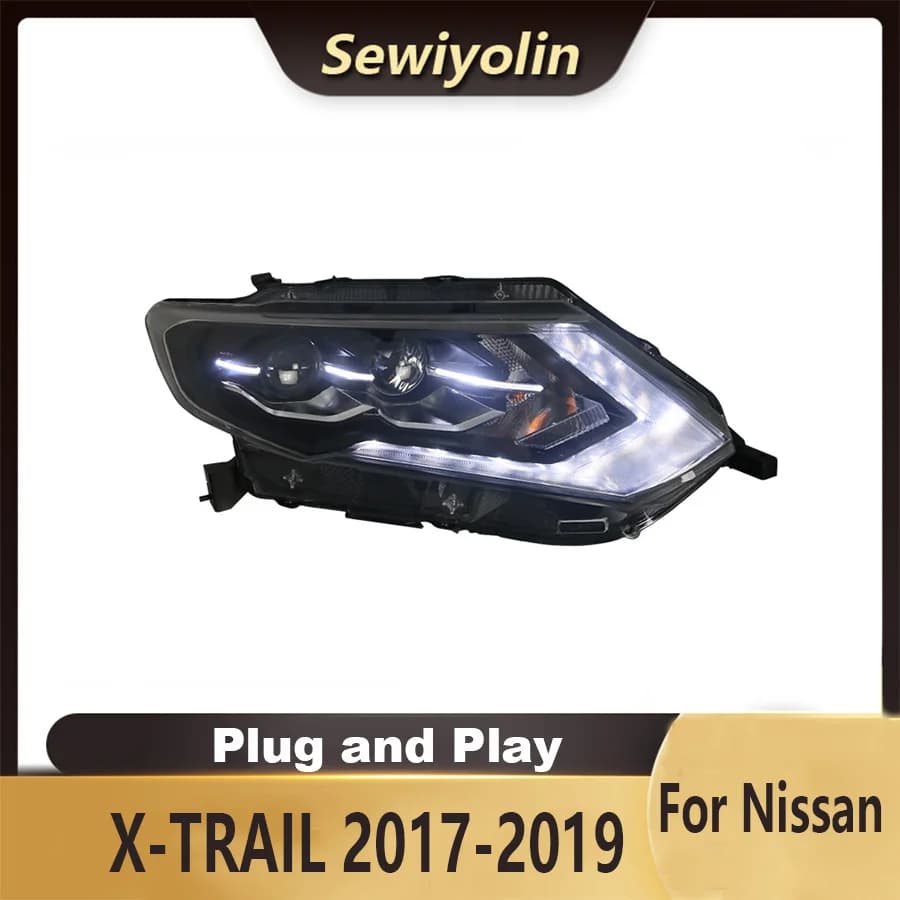 Per Nissan X-TRAIL 2017-2019 Accessori Auto Gruppo Faro Luci A LED Lampada Segnale DRL Plug And Play Corsa Diurna