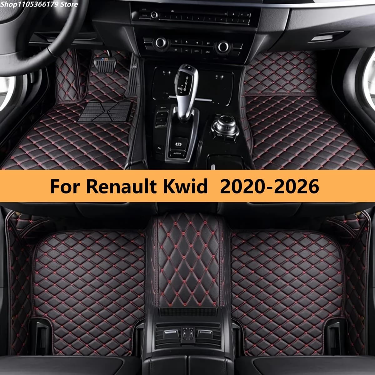 Tappetini Auto su Misura per Renault Kwid 2020 2021 2022 2023 2024 2025 2026 Set Completo di Tappeti e Moquette per Veicoli