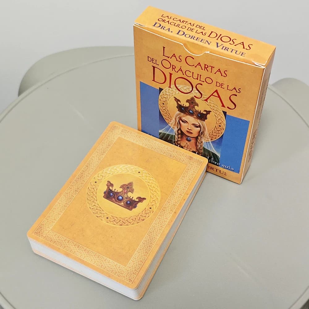Guida della dea Oracle Deck 44 pezzi di carte Oracle 10,5 * 7,5 cm Edizione spagnola
