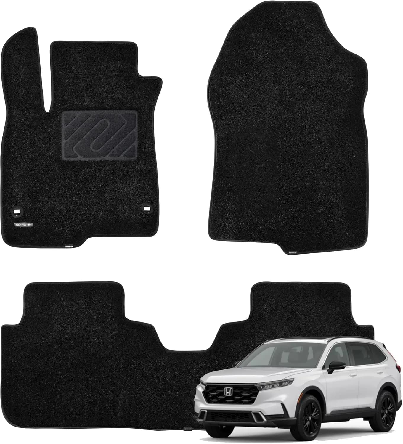 Tappetini per Auto Resistenti alle Intemperie, Materiale in Moquette, Ultra Spessi 0,5 Pollici, Fonoassorbenti, Impermeabili e Antiscivolo