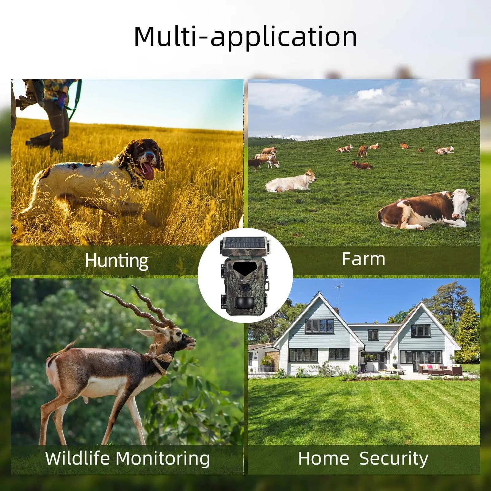 Trail Camera Game Camera Wildlife Camera with High Sensitivity for Monitoring Outdoor Nature Animal Scouting Garden Security