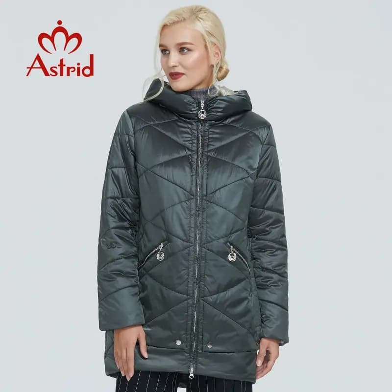 2022 winter jacket astrida woman waterproof color contrasting fabric with hood design cotton thick women warm clothing parka AM-2090