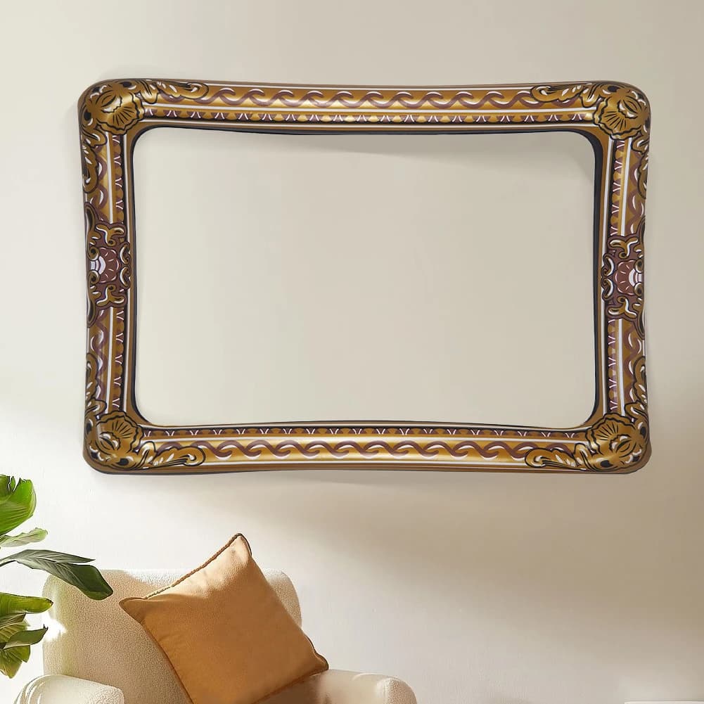 Cornice gonfiabile in PVC Bellissimi oggetti di scena per cabine fotografiche Oggetti di scena chic per forniture per feste di compleanno di nozze