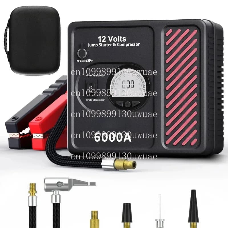 Set di avviamento batteria per auto mini power bank 6000A 12V - Strumento di riparazione auto portatile
