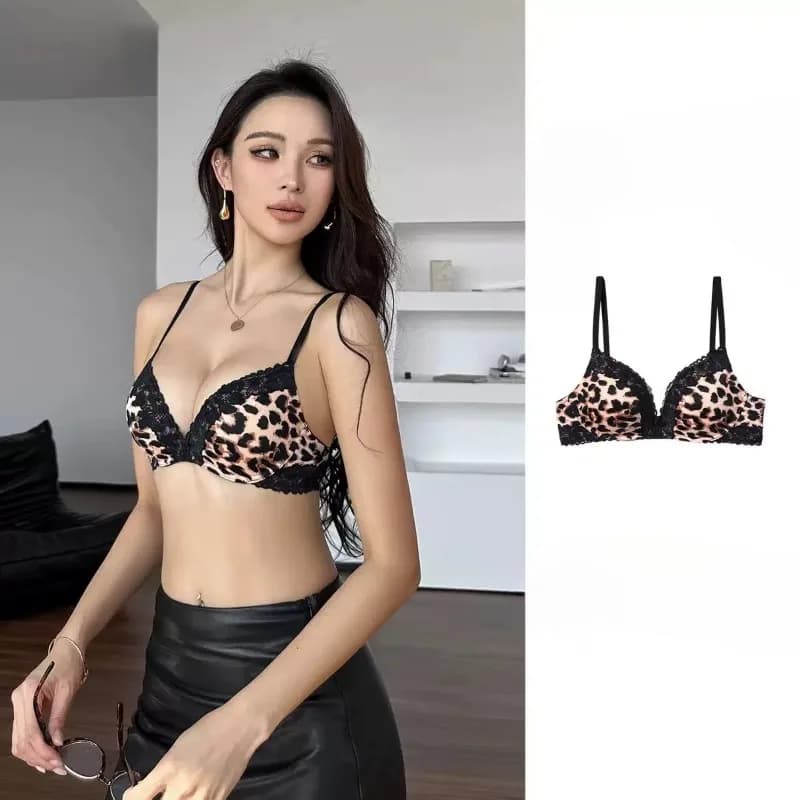 Hot Sale Sexy French Lace Bra Set Wireless Soft Support Push Up Gather Small Breast Lifting Comfortable Daily Intimate Wear S-XL