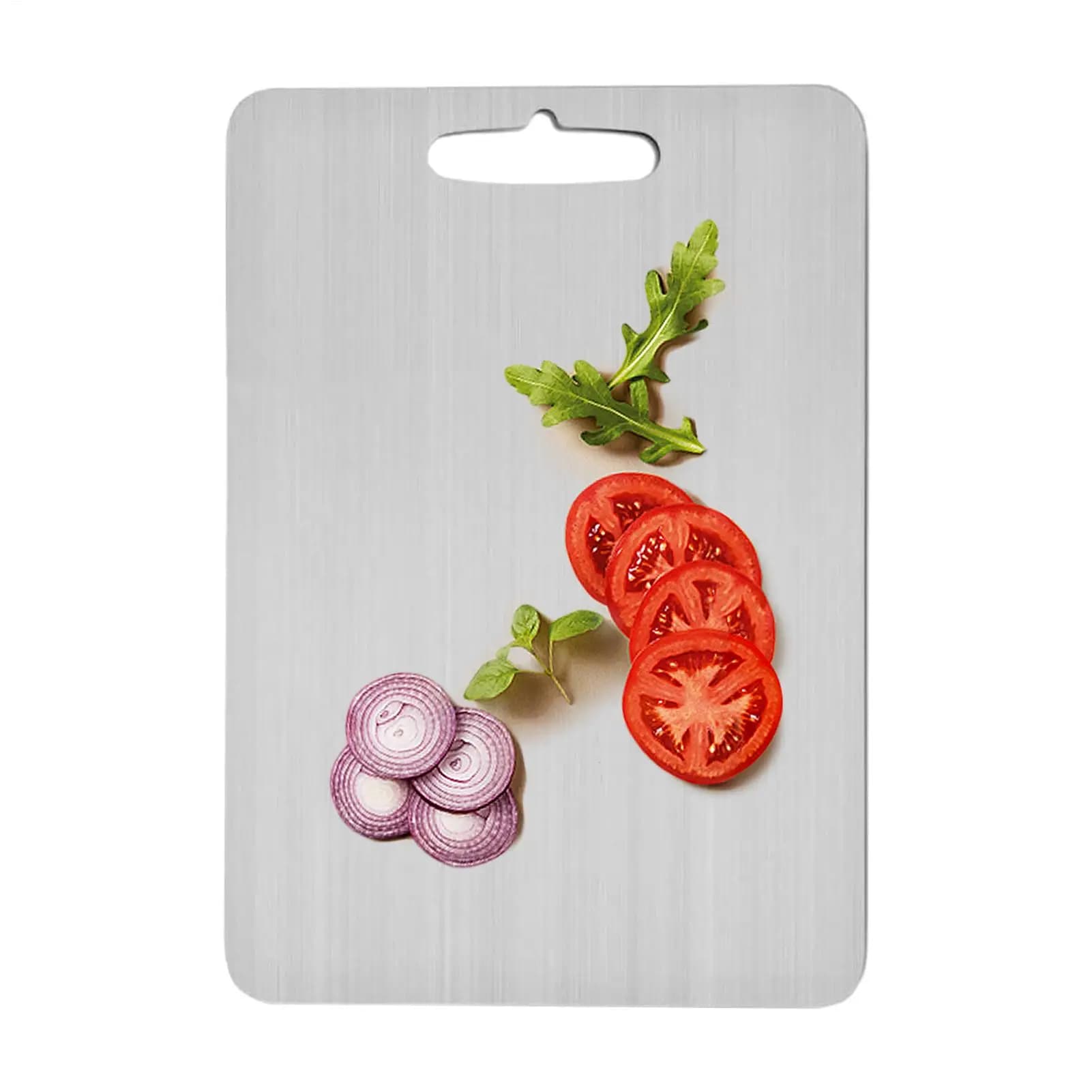 Titanium Tablets for Kitchen Stainless Steel Cutters 304 Double Sided Portable Fruit Meat Cutters Steel For Food Use