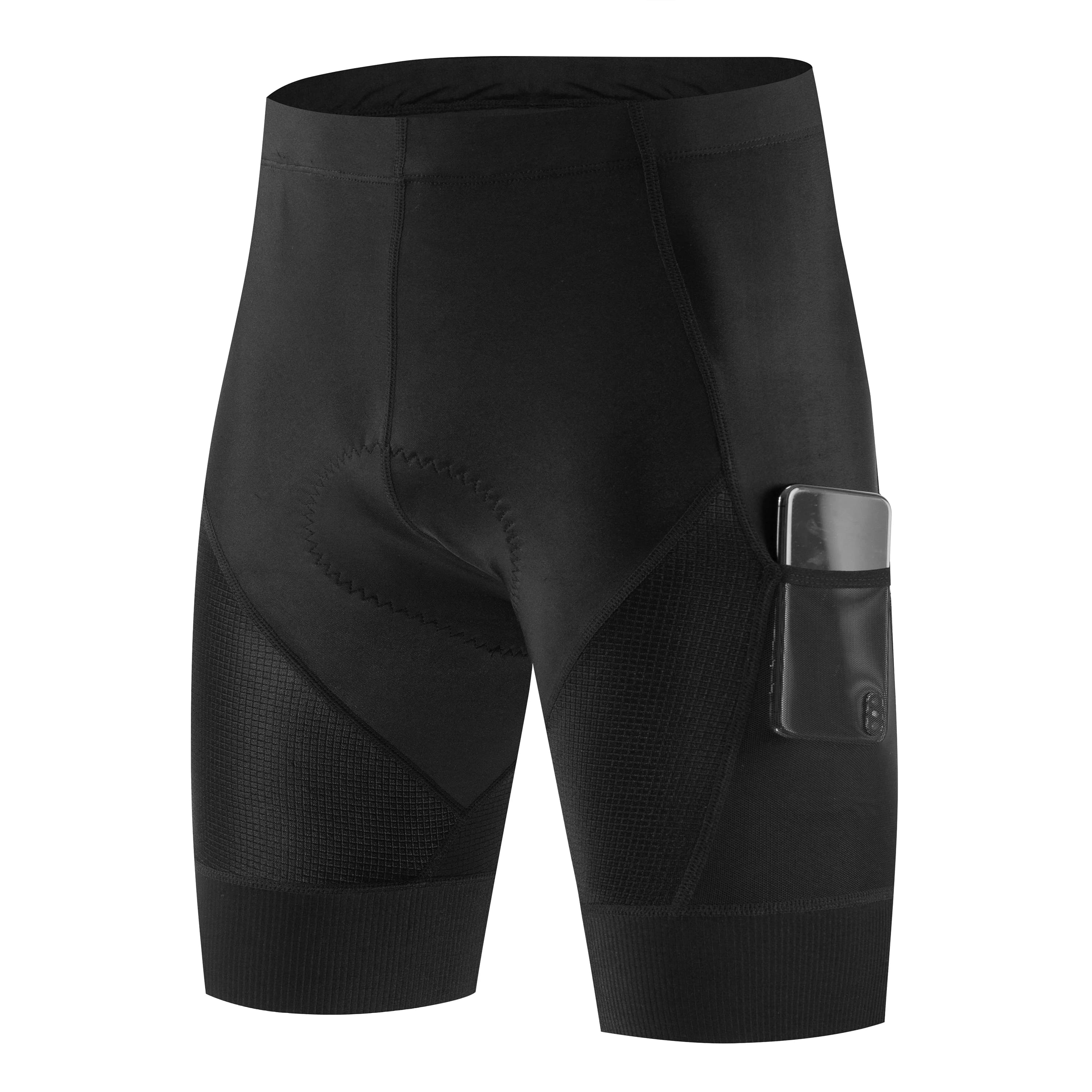 Men's Summer Cycling Shorts with Pockets, Rapid Drying, Elasticized and Breathable for Bicycles, Training and Leisure
