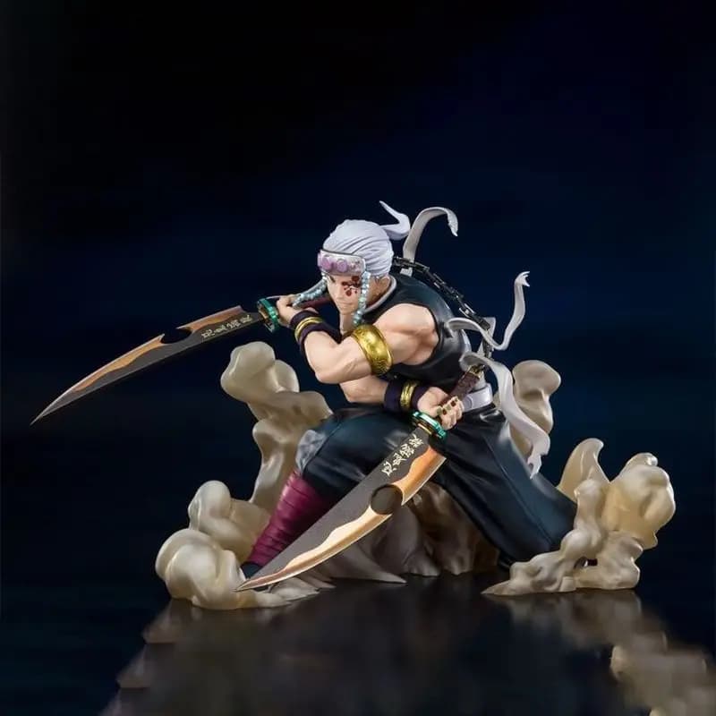 Figura Anime Demone Slayer Akaza Uzui Tengen Kimetsu No Yaib Modello Bambole Figurine Action Figure Anime Periferica Decor Figurine