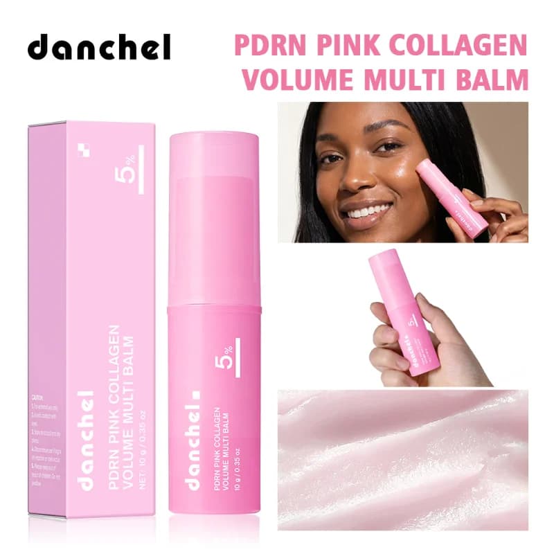 Danchel PDRN Pink Collagen Multi-Effect Balm Stick Brighting Plumping Moisturizing Cream Anti Aging for Nourishment Sjkin Care