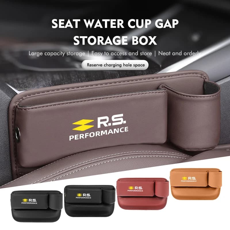 Car Seat Gap Organizer Storage Box Keys Card Cup Phone Holder For Renault Clio Arkana Captur Twingo Talisman RS Logan Duster