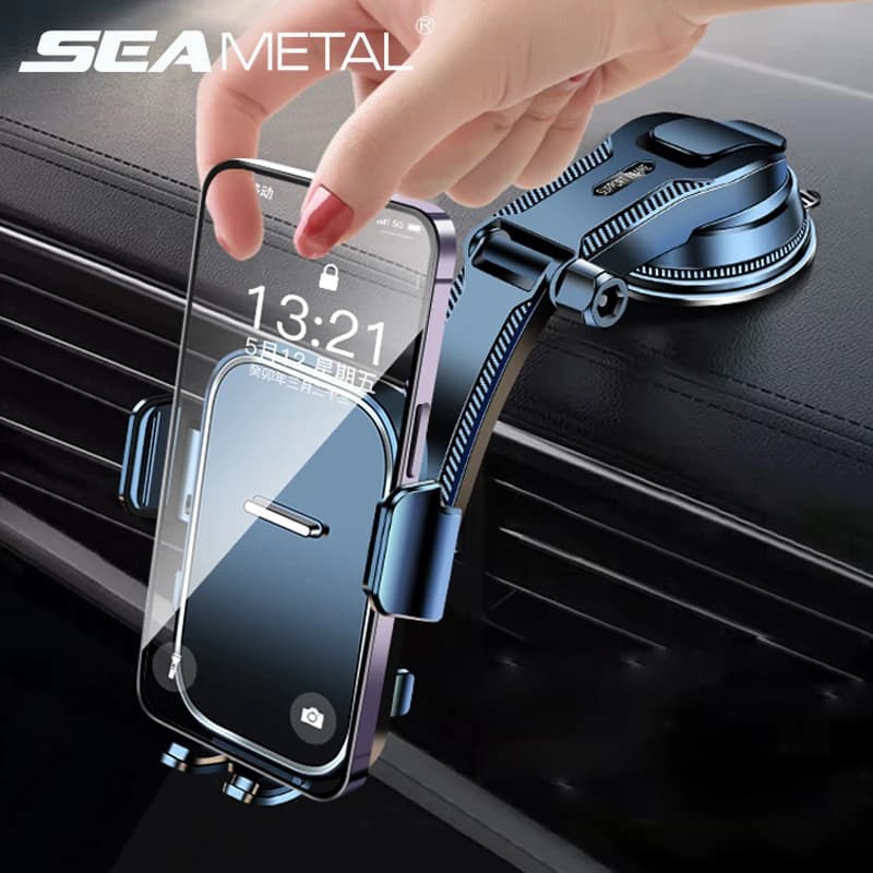 SEAMETAL Car dashboard phone bracket Universal mobile phone stand for GPS navigation Universal desk windscreen support