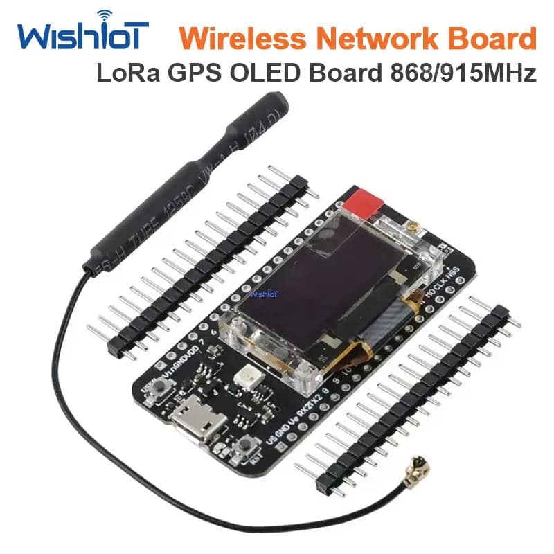Modulo GPS LoRa LoRaWAN 868 915MHz CubeCell GPS-6502 Scheda di Sviluppo HTCC-AB02S Display OLED da 0,96 pollici + antenna per Arduino