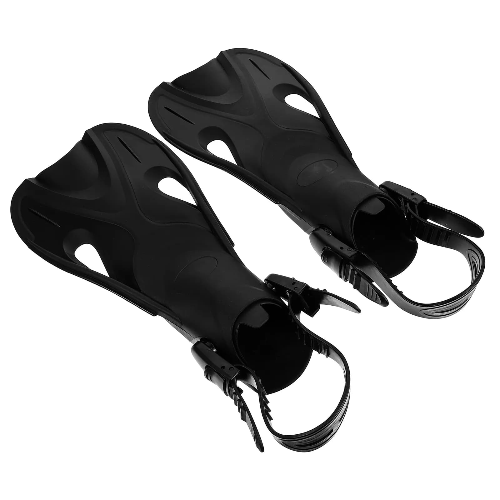 1 pair of swimming fins for children, adjustable, with open heel design, soft and comfortable, for training and snorkeling